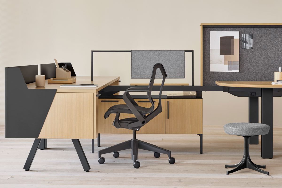 Herman Miller Canvas Workstation and Cosm chair